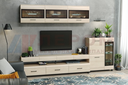 Гостиная-Стенка Камелия №12 (В-2172 х Ш-3060 х Г-452 мм)