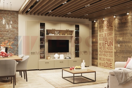  корпус Ясень Асахи, фасад Латте Матовый 