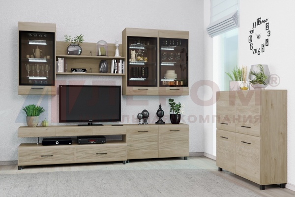 Гостиная-Стенка Камелия №8 (В-2172 х Ш-2700 х Г-452 мм)